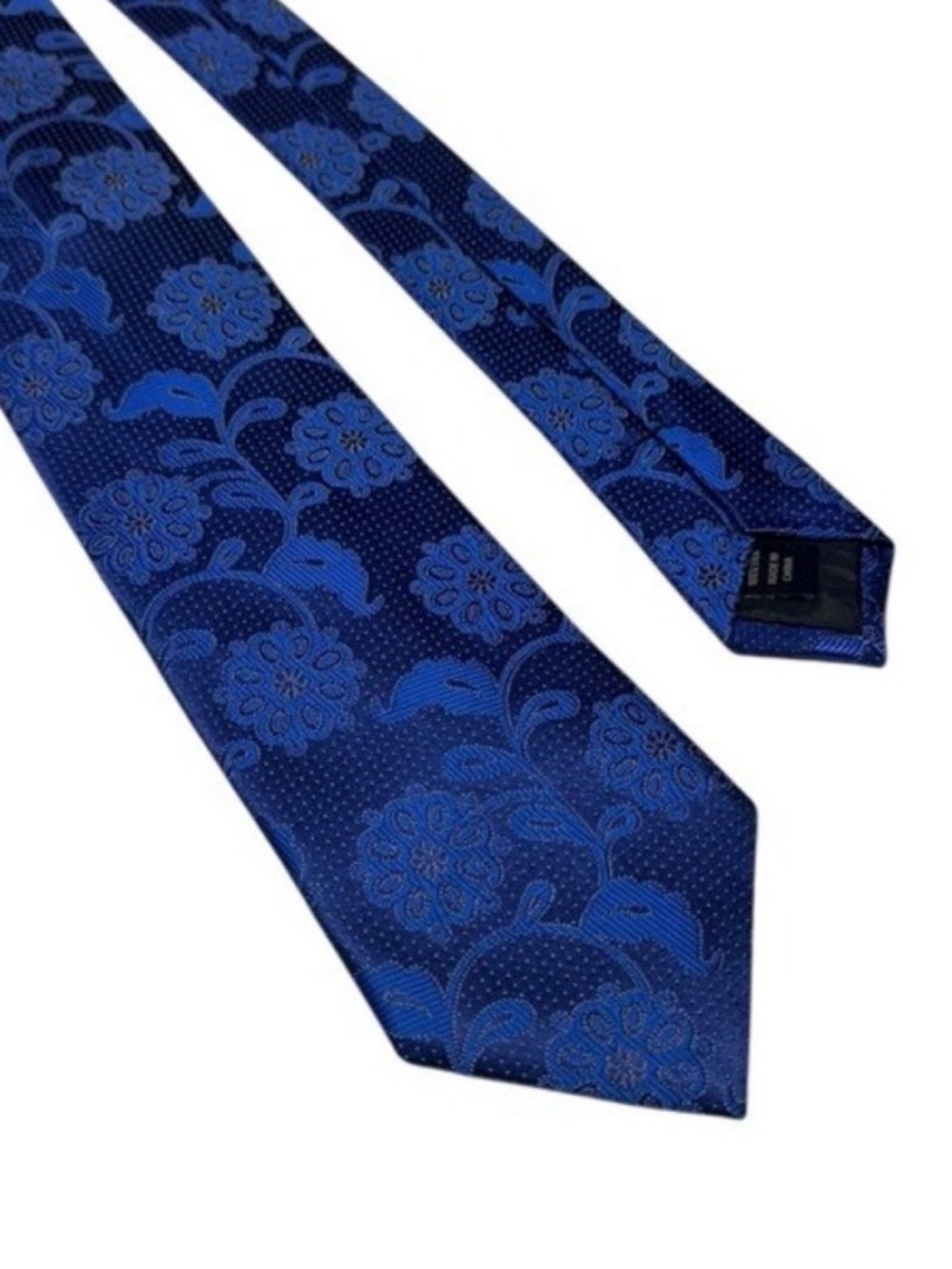 Pronto Uomo Mens Silk Tie Quiet Luxury Handmade Old Money Formal Blue Ne…